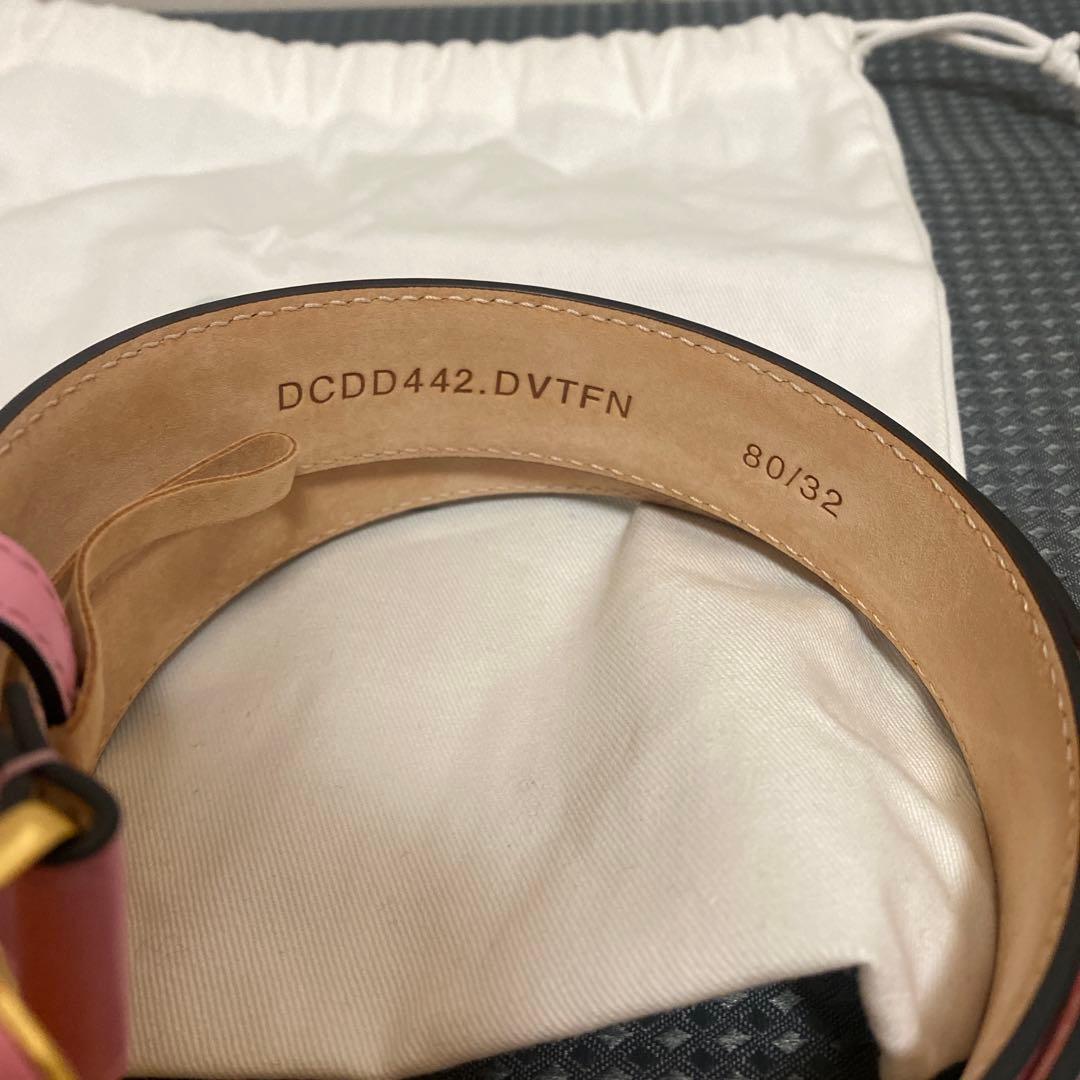 新品 VERSACE メドゥーサ スライド ベルト ピンク 80/32