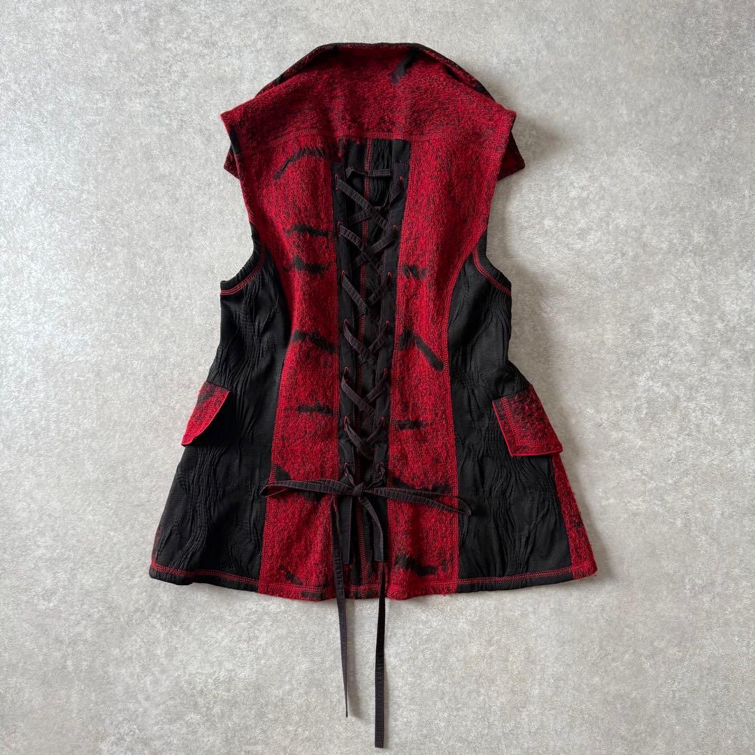 【レア】EIKO KONDO エイコ コンドウ バックレースアップ ベスト