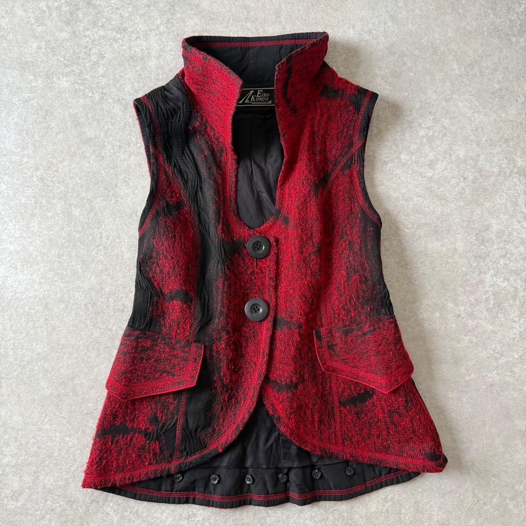 【レア】EIKO KONDO エイコ コンドウ バックレースアップ ベスト