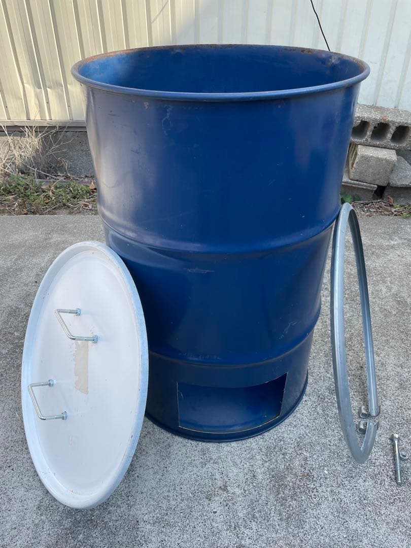 ＬＯＬＡ　ＭＯＬＡ ドラム缶 焼却炉 蓋あり 持ち手付き