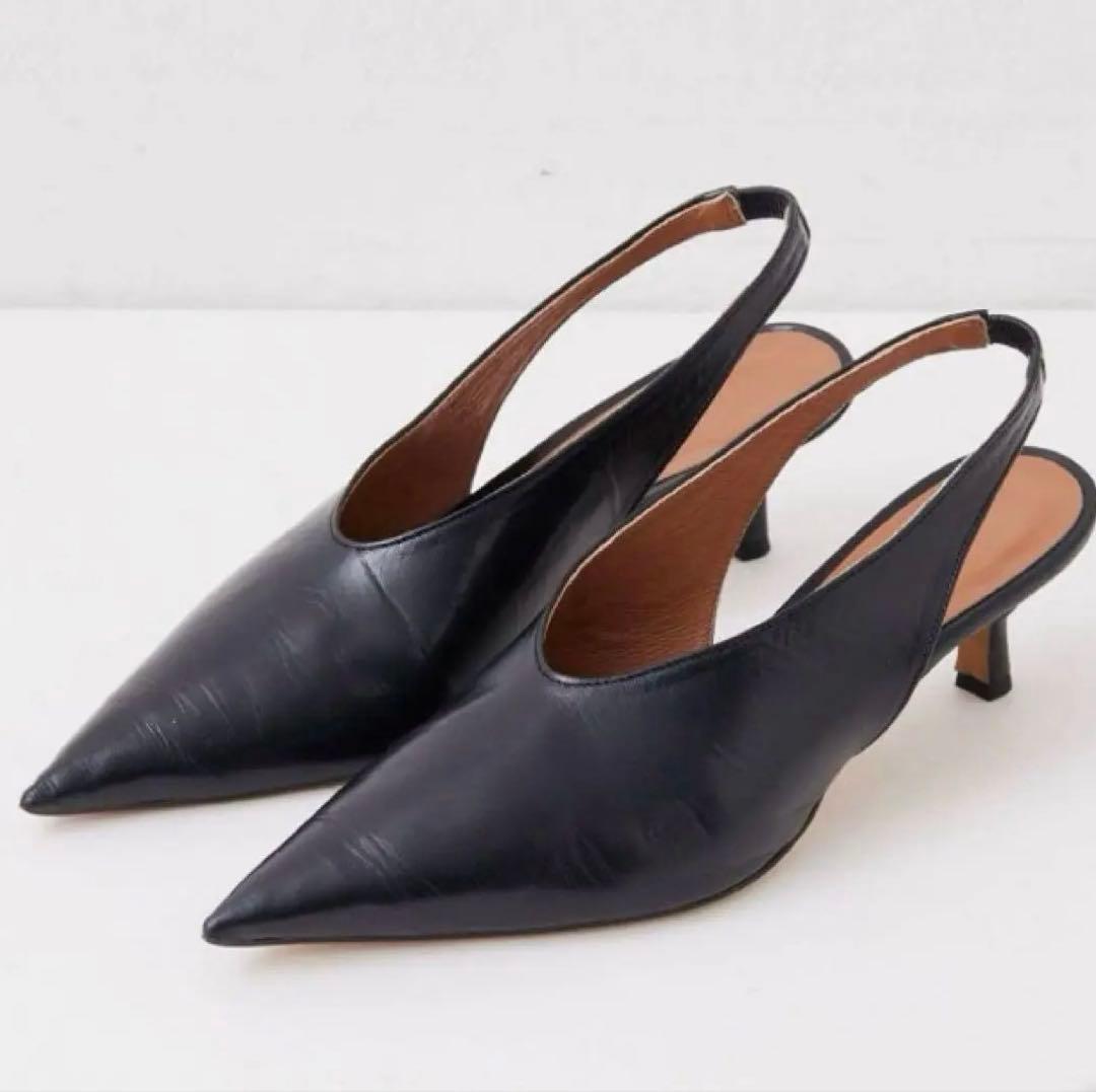 Whim Gazette Hoaw. バックスリングパンプス　37