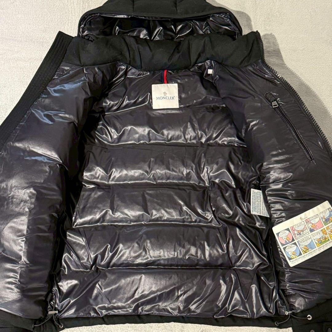 未使用級 モンクレール モンジュネーブル ダウンジャケット サイズ1 ブラック