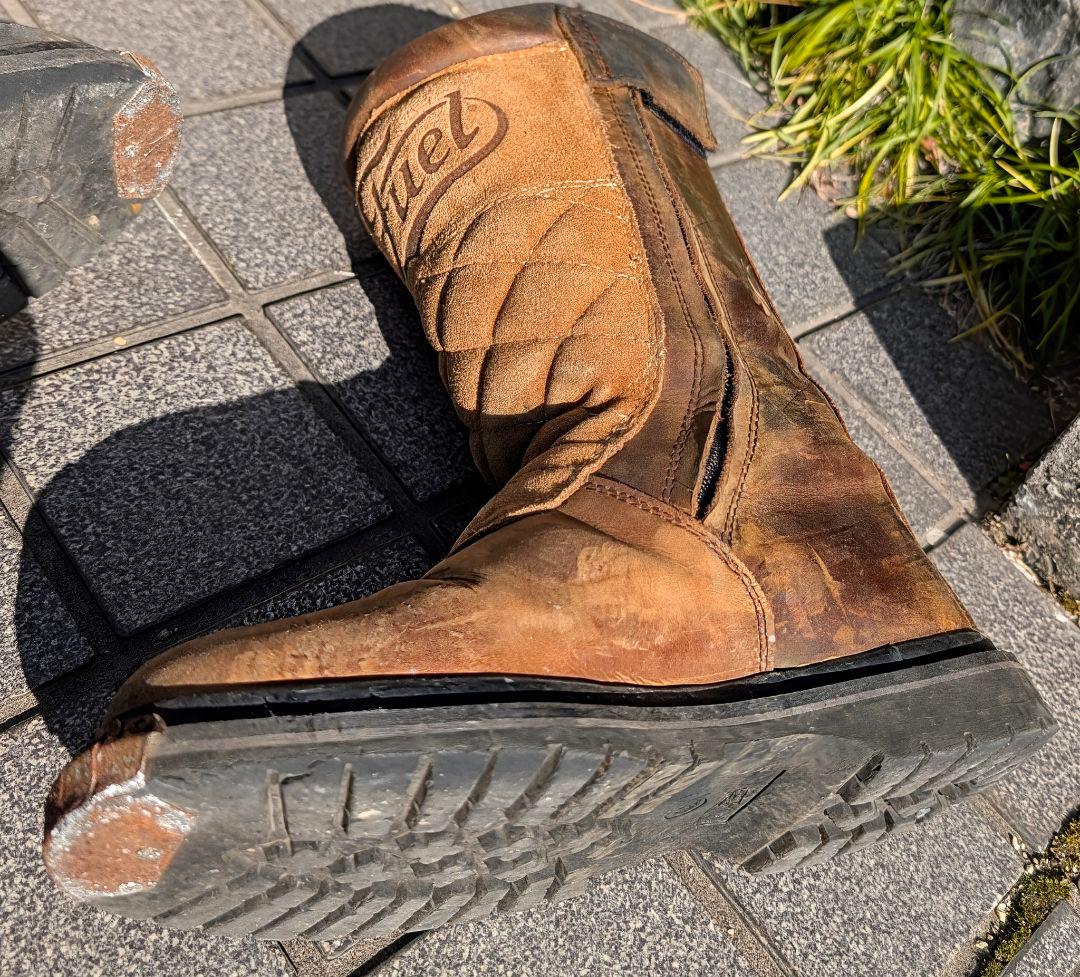 ぶ*く様 フューエル モーターサイクル ダスト デビル ブーツ バイク シューズ