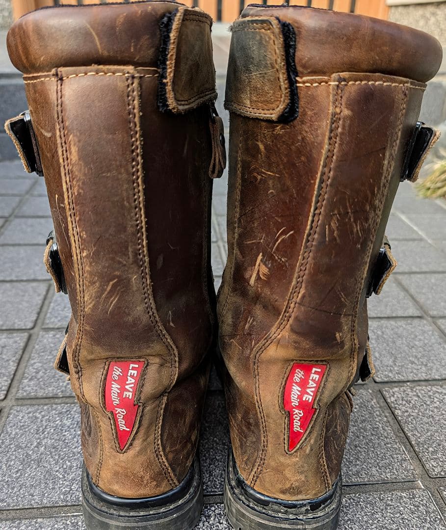 ぶ*く様 フューエル モーターサイクル ダスト デビル ブーツ バイク シューズ