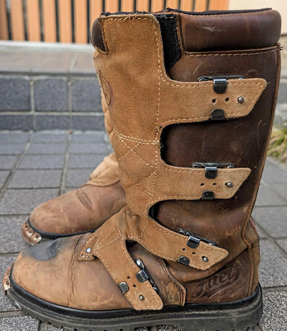 ぶ*く様 フューエル モーターサイクル ダスト デビル ブーツ バイク シューズ