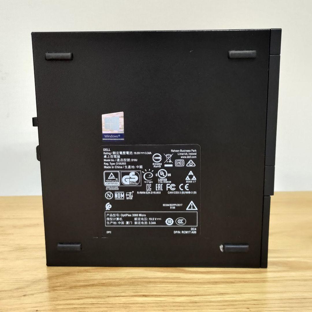 ミニPC DELL Optiplex3060 i3 G8 Win11pro