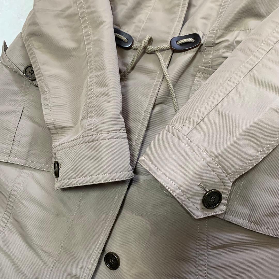 バーバリーロンドン　3way ライナー付き　コート　メガチェック　カーキ　フード