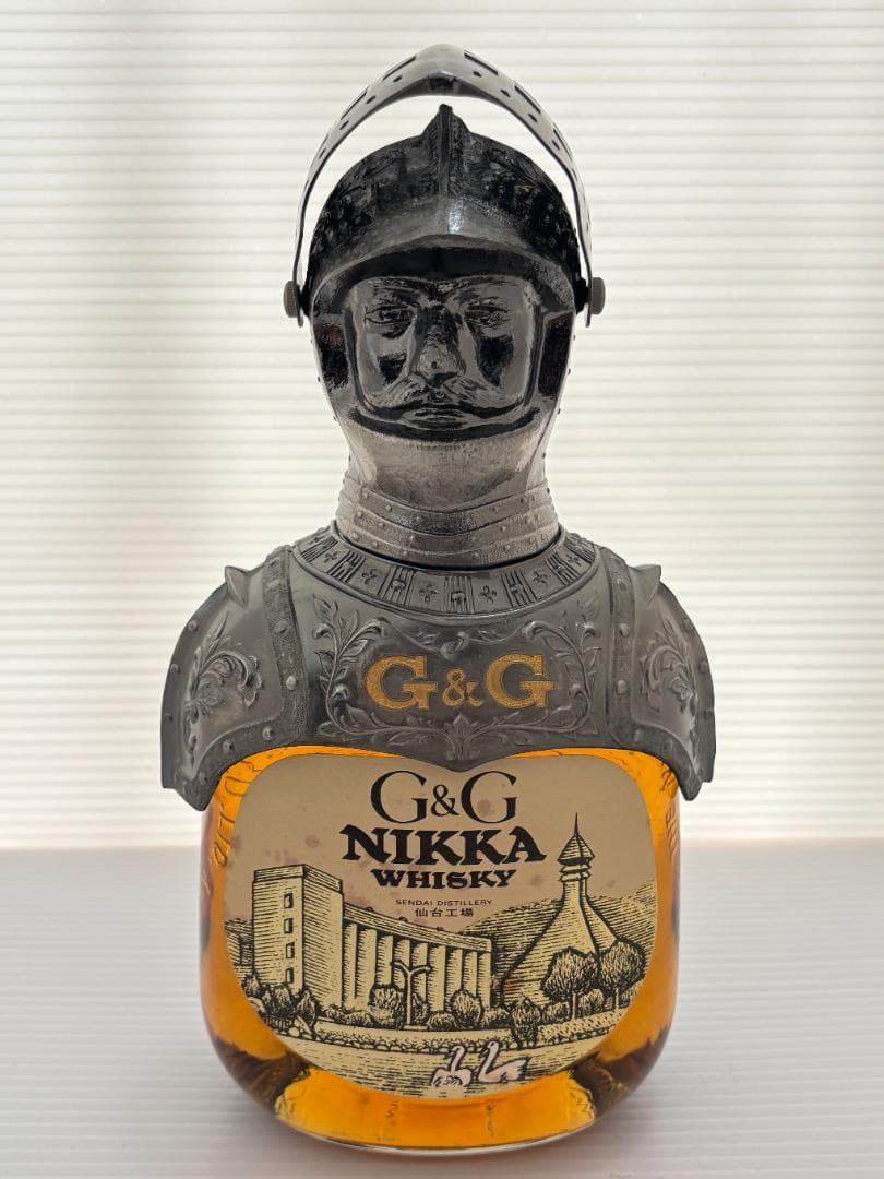 未開封　NIKKA　G&G　WHISKY　仙台工場　騎士　鎧　西洋　ボトル