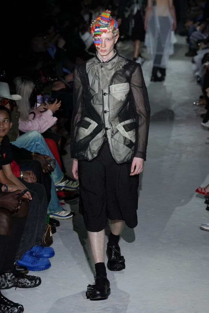 コムデギャルソンオムプリュス 25ss チュールジャケット