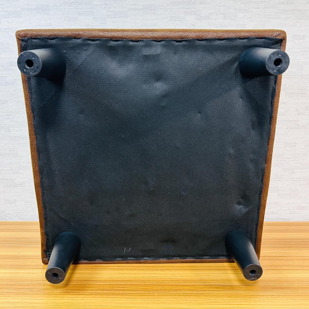 レザーテックス オットマン スツール 足置き ソファ 1人掛け