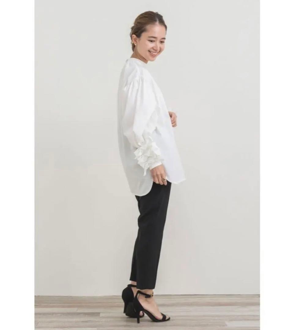 ⭐︎改良品⭐︎新品yori リボンカフスブラウス34