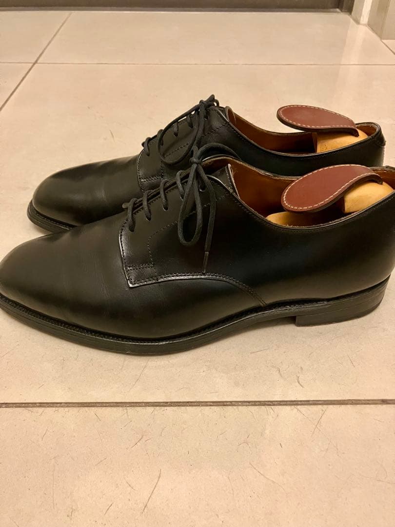 【一生モノ！トリッカーズ】プレーントゥ・8h・黒表革