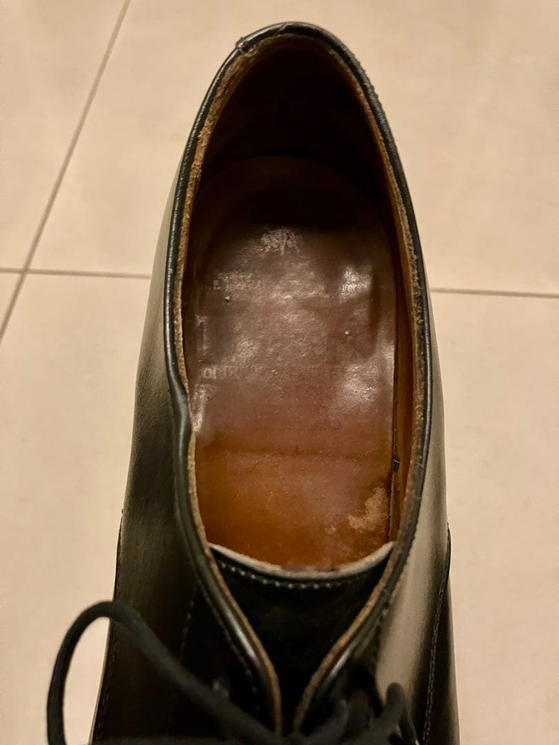 【一生モノ！トリッカーズ】プレーントゥ・8h・黒表革