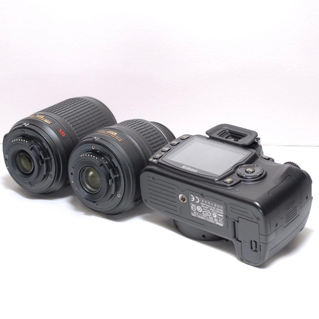 少シャッター数✨Nikon D60✨ ダブルレンズ✨スマホ転送✨スポーツ観戦に✨