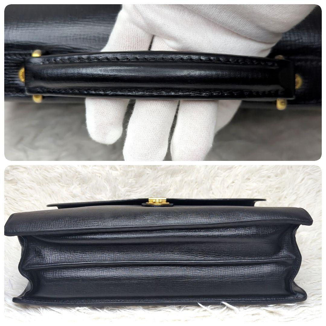 誠*様 バーバリー ダレスバッグ オールレザー ブラック A4収納可 多収納 キ