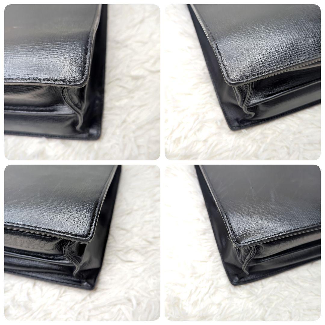 誠*様 バーバリー ダレスバッグ オールレザー ブラック A4収納可 多収納 キ