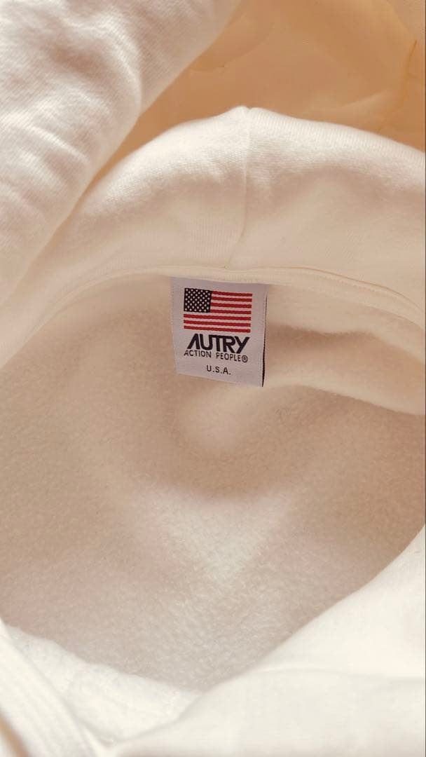 AUTRYオートリー　ドゥーズィエムクラス　ホワイト パーカー フード