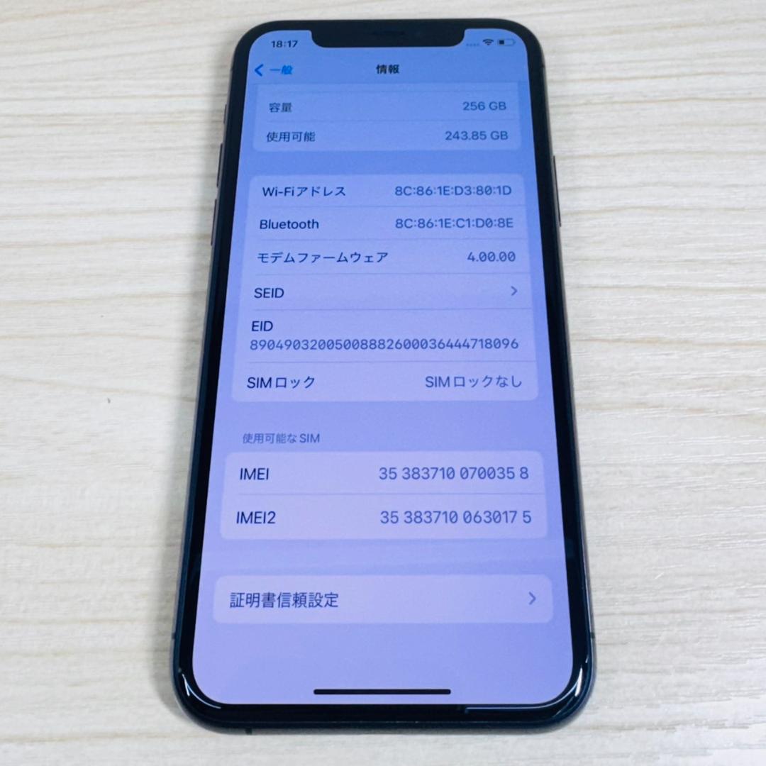 P256 美品 SIMフリー iPhone11 Pro 256GB おまけ付き
