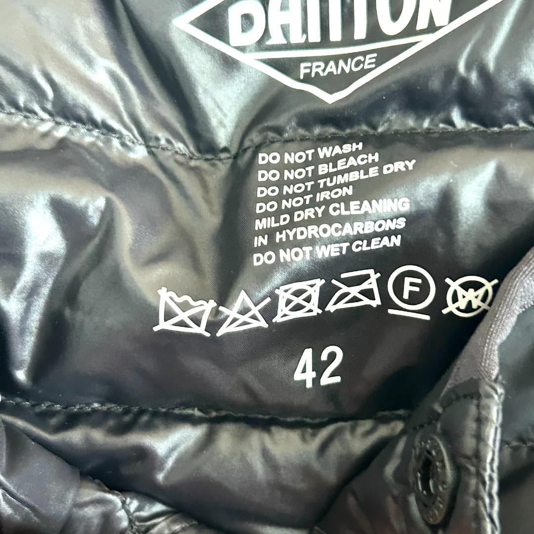 美 DANTON　キルティングダウン　XL　 黒　大きいサイズ　長袖