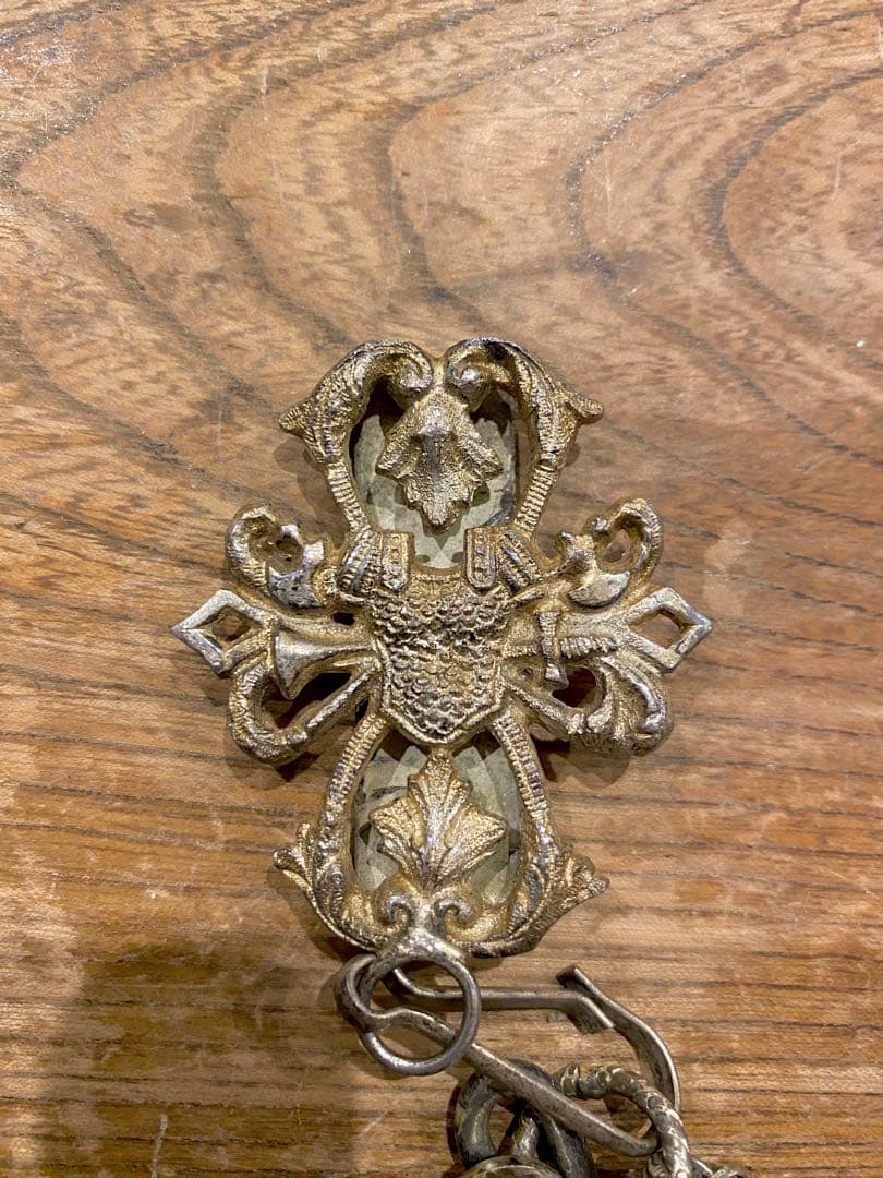 【珍品】アンティークソードチェーン キーチェーン フリーメイソン テンプル騎士団