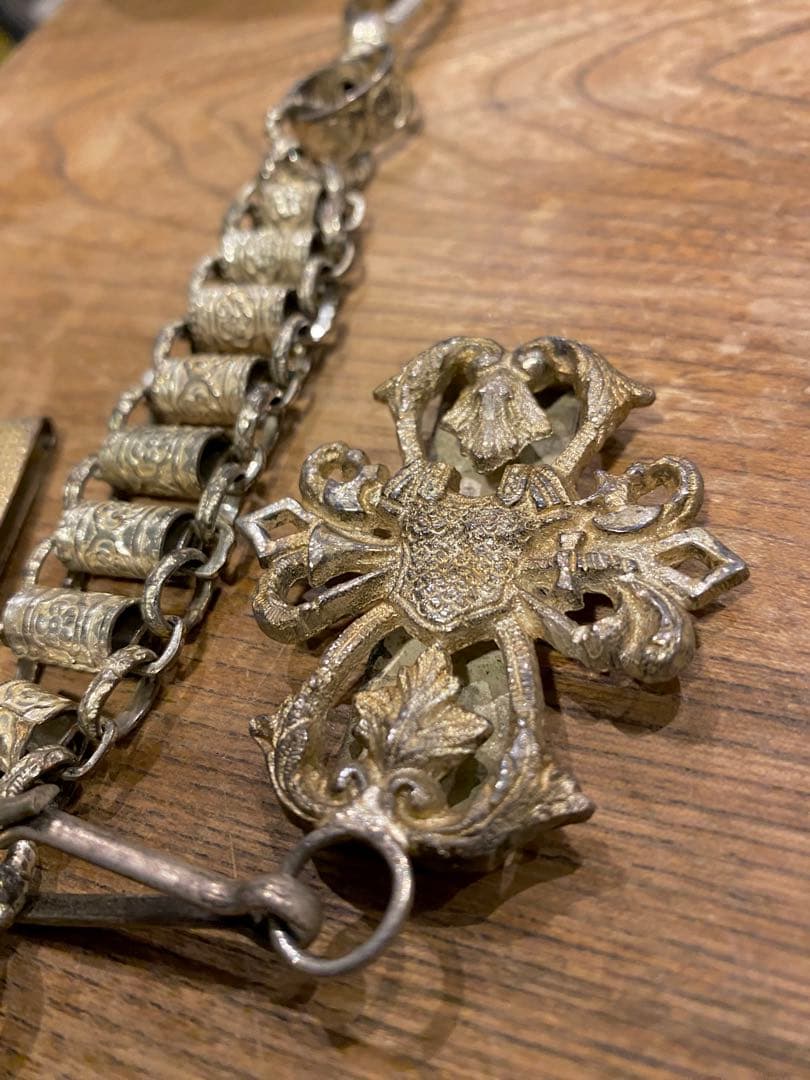 【珍品】アンティークソードチェーン キーチェーン フリーメイソン テンプル騎士団