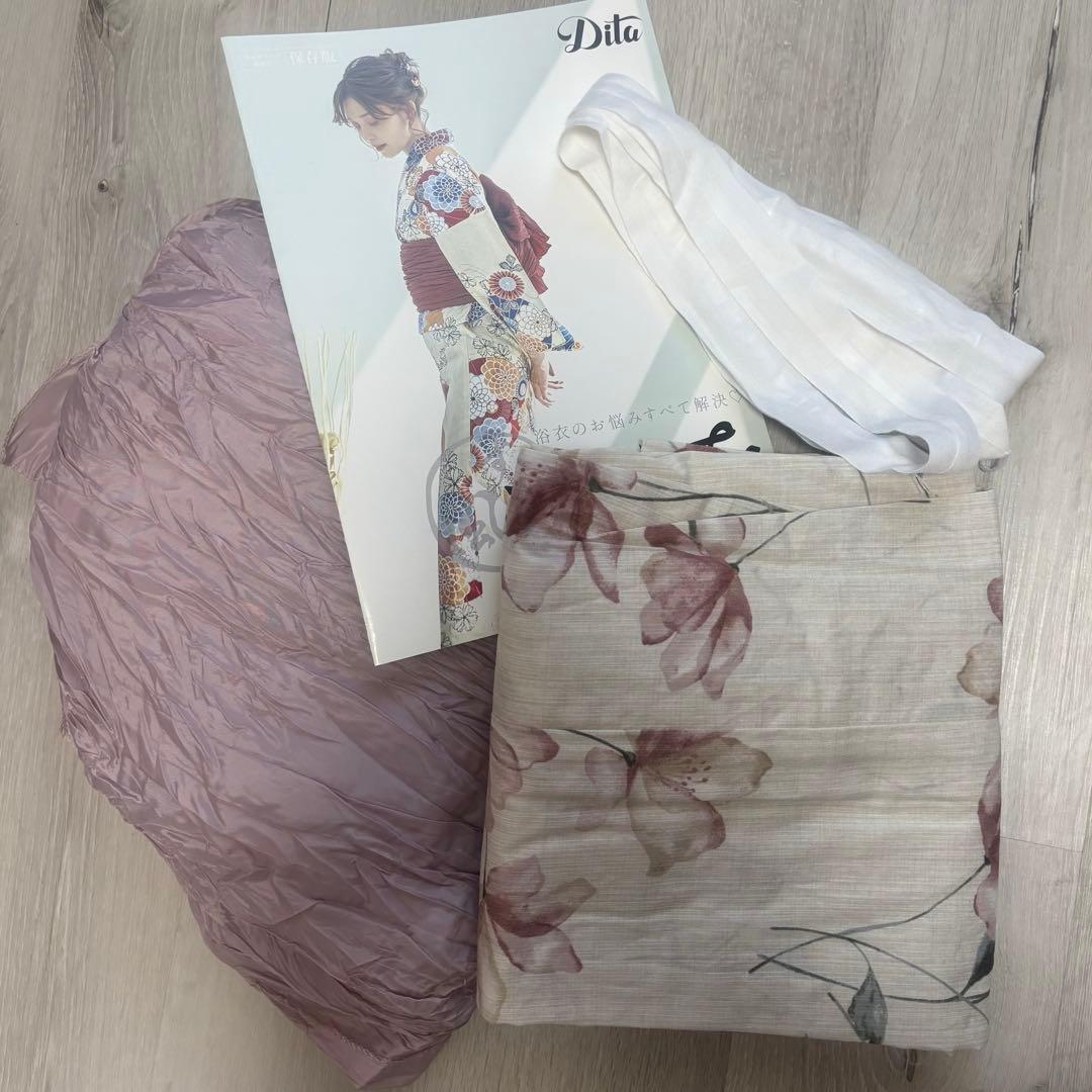 Dita 浴衣　水彩の花月あそび
