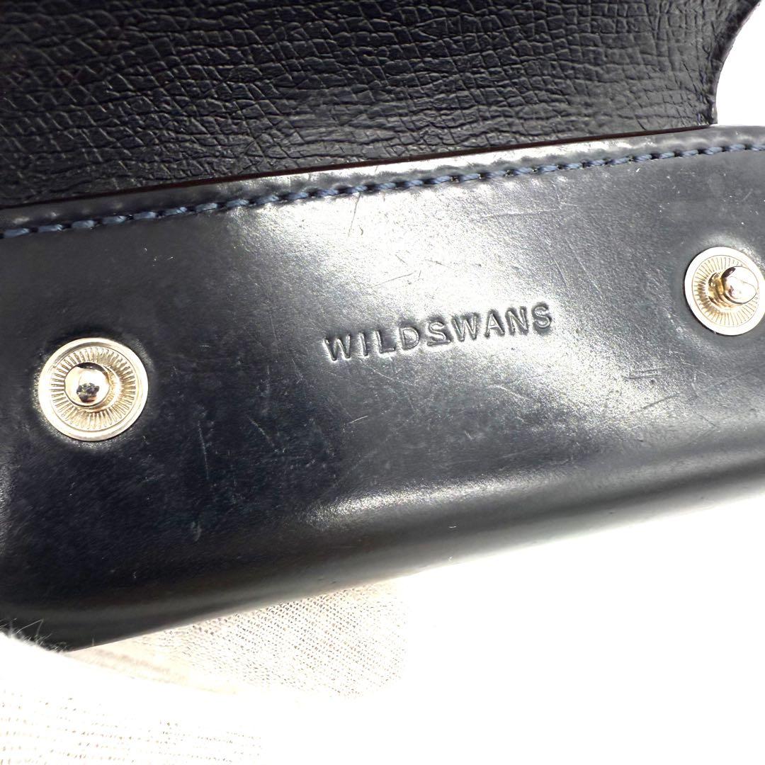 ★美品★ワイルドスワンズ キーケース クリッパー2 シェルコードバン ネイビー