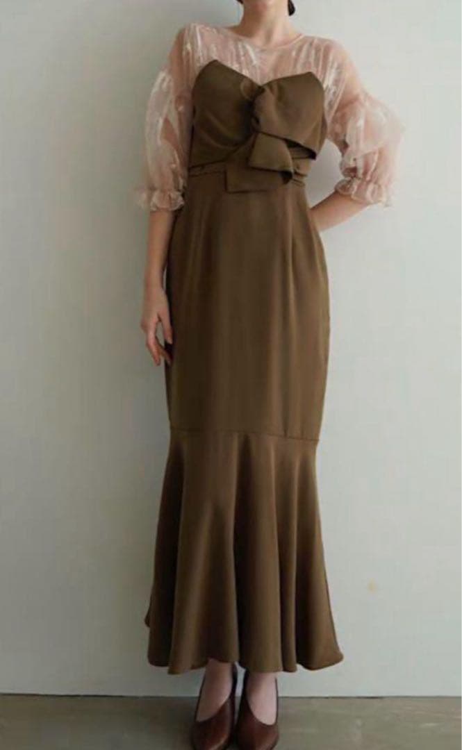 acka シアーパフドレス