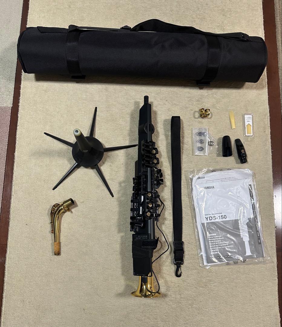 ヤマハデジタルサックスYDS-150 + アルトサックス用カーブネック、スタンド