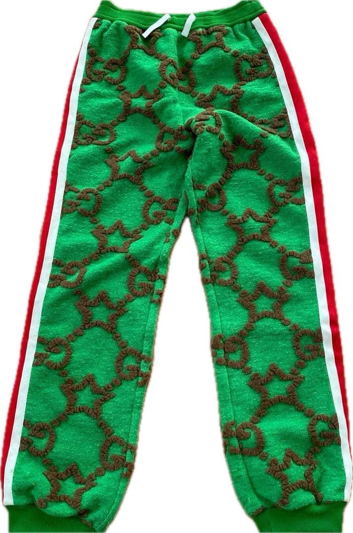 限定値下美品GUCCIグッチ上下セットアップロゴハーフジップ140