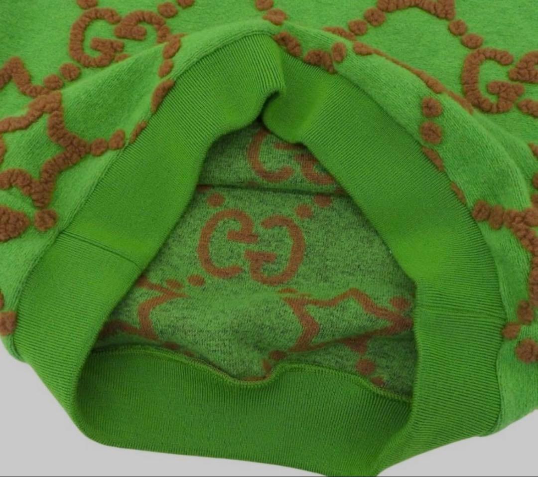 限定値下美品GUCCIグッチ上下セットアップロゴハーフジップ140