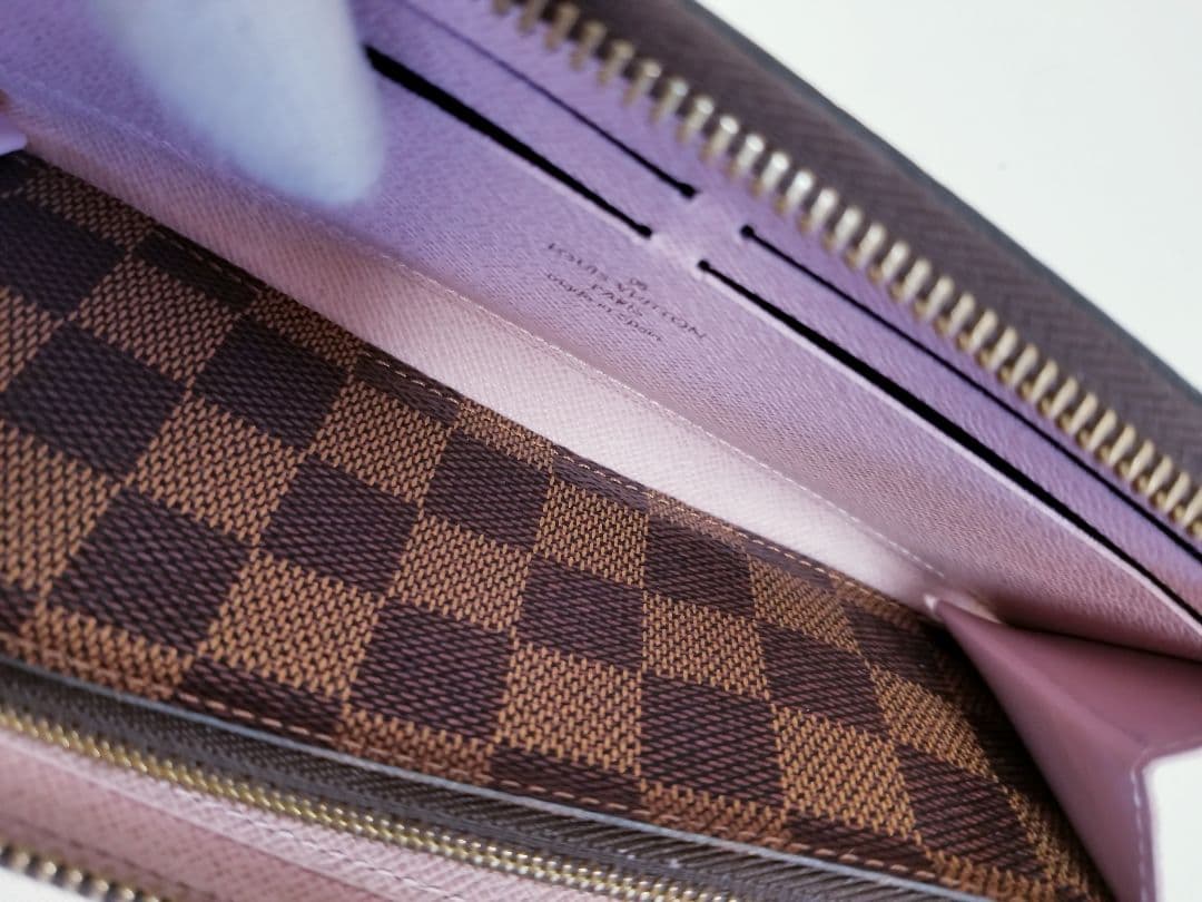 【美品】ルイヴィトン ダミエ ポルトフォイユクレマンス ラウンドファスナー
