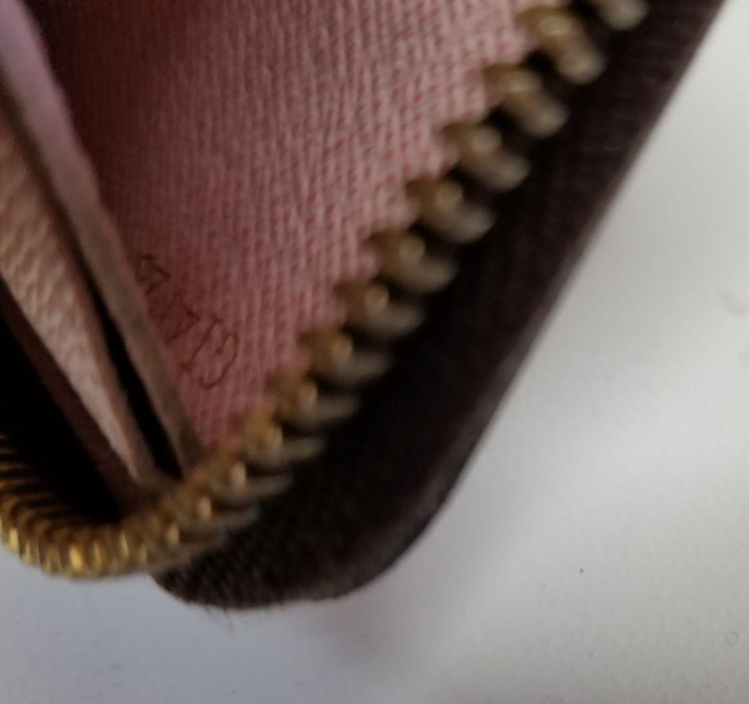 【美品】ルイヴィトン ダミエ ポルトフォイユクレマンス ラウンドファスナー