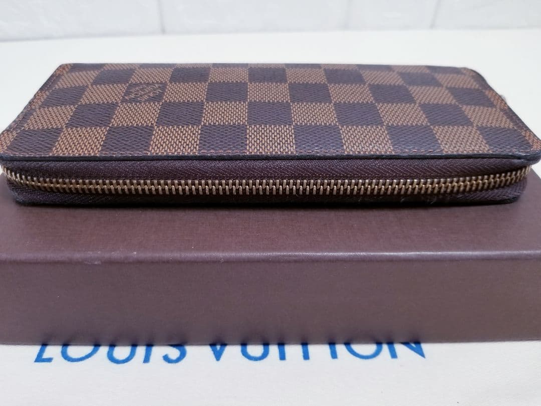 【美品】ルイヴィトン ダミエ ポルトフォイユクレマンス ラウンドファスナー