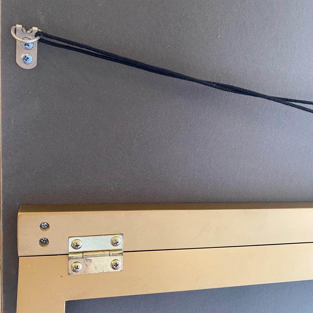 アンティーク調ミラー 全身鏡 姿見 ゴールド