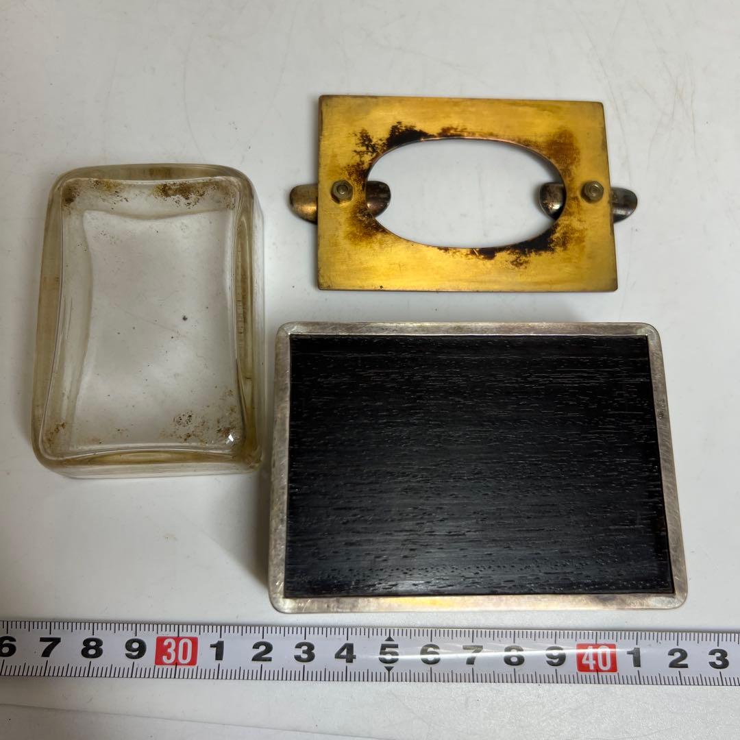 一鶴斎造　銀製　煙草セット　共箱　468g トニカ　東さ8-0126☆2F