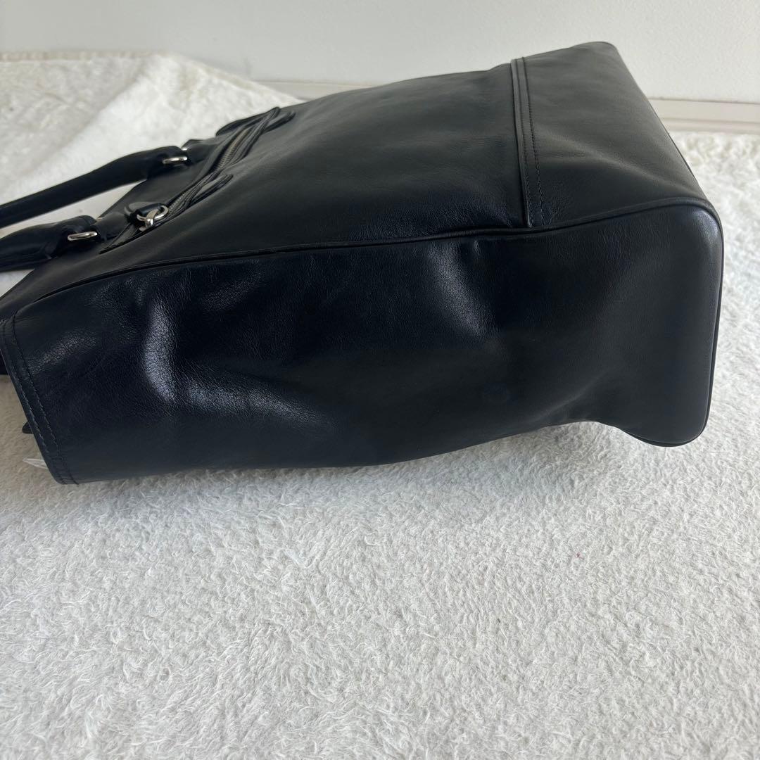 コーチ　COACH トートバック　ビジネスバック　大容量　レザー　ブラック