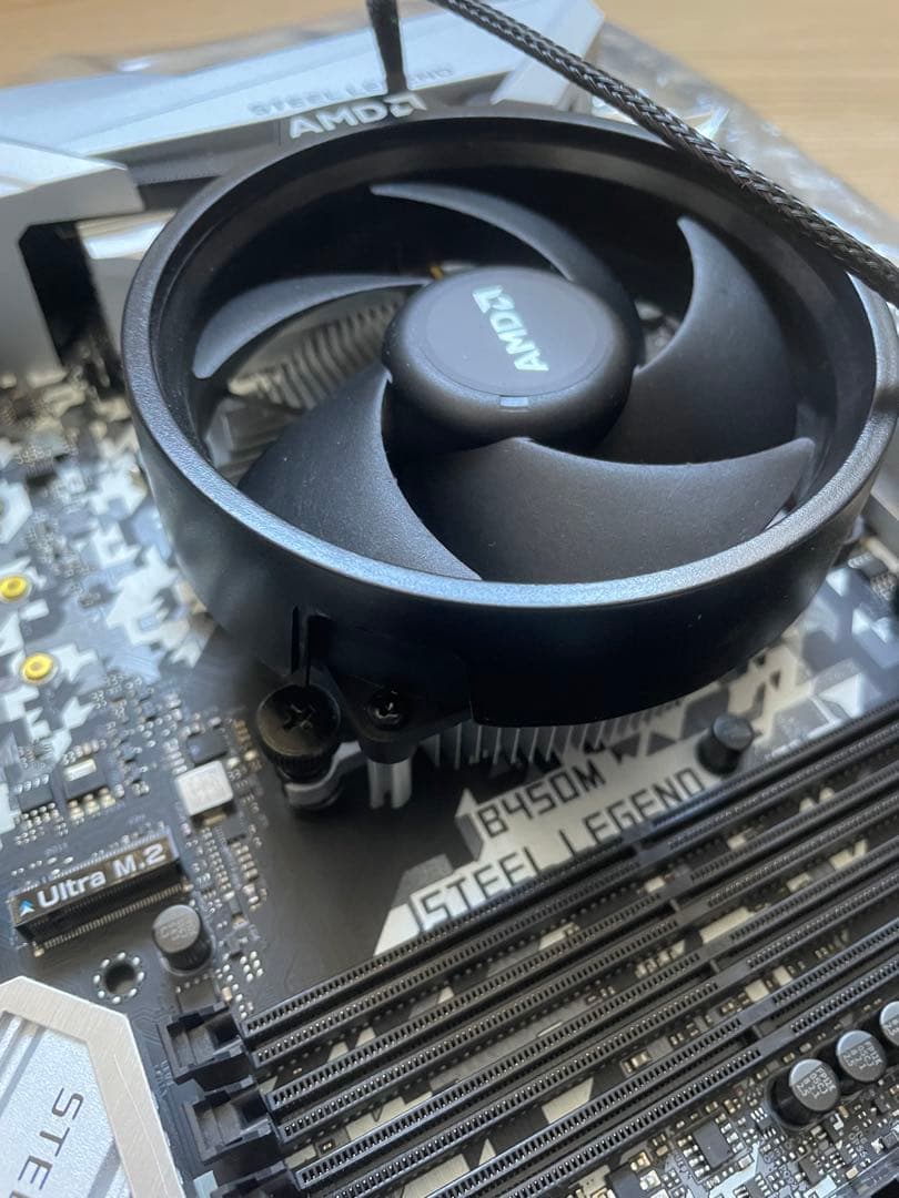 ASRock B450M STEEL LEGEND マザーボード+Ryzen5