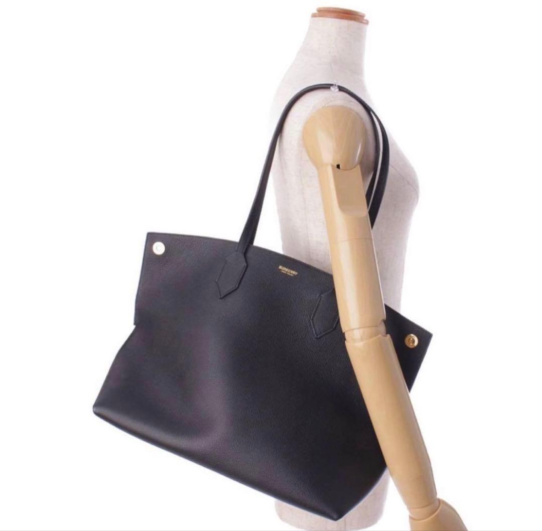 値下げ不可　Burberry バーバリー　ブラック　レザートートバッグ