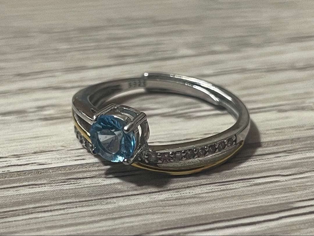 【新品】R.made Cross Load コンケーブブルートパーズ　リング