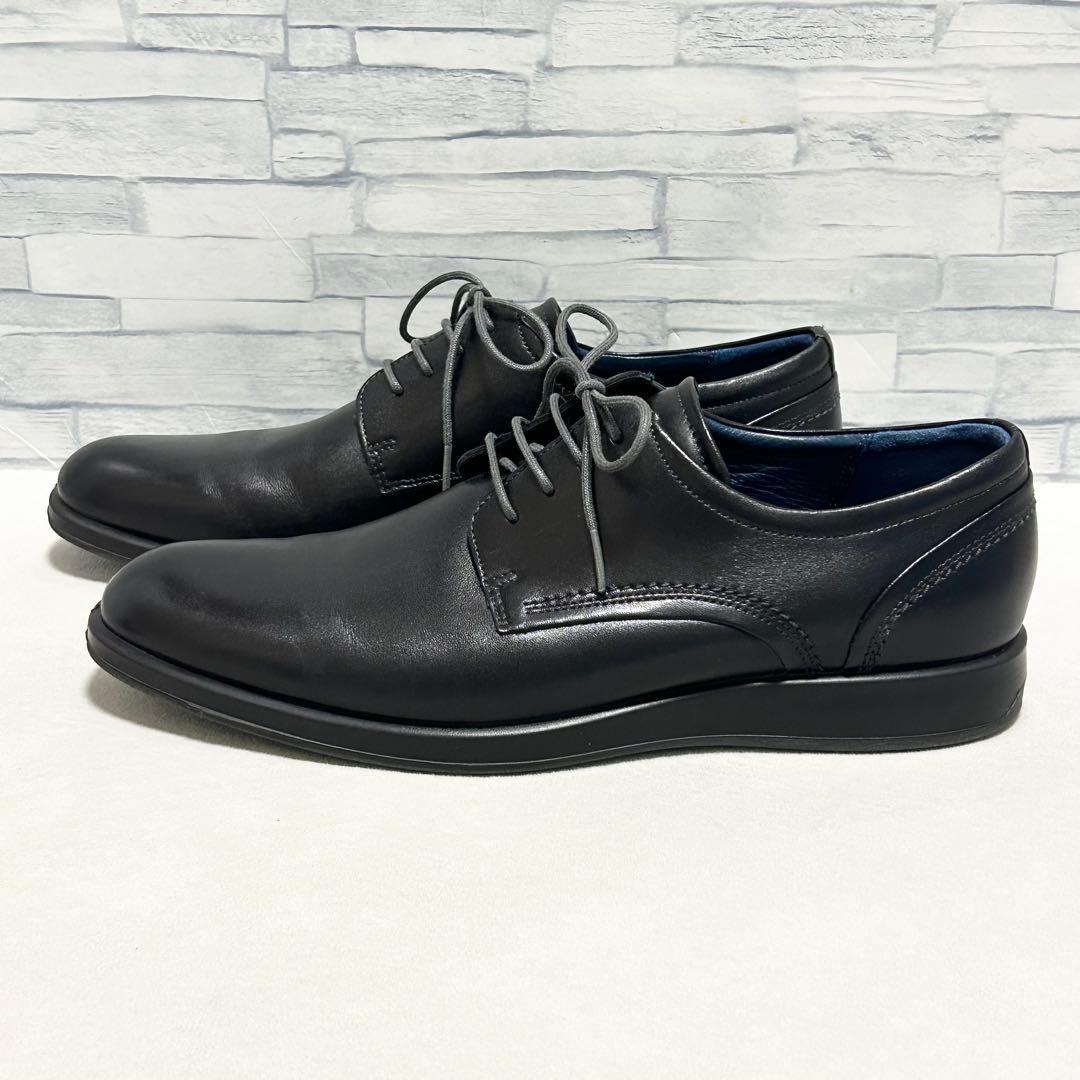 ecco エコー レザーシューズ プレーントゥ レースアップ 外羽根 【43】