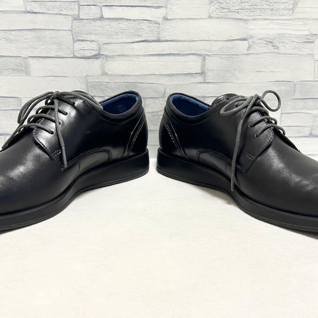 ecco エコー レザーシューズ プレーントゥ レースアップ 外羽根 【43】