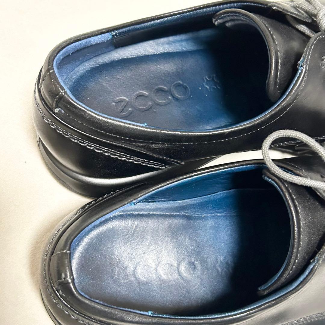 ecco エコー レザーシューズ プレーントゥ レースアップ 外羽根 【43】