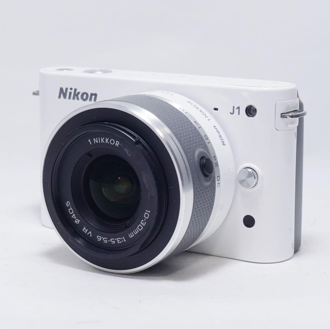 動作確認済 美品 Nikon 1 J1 10-30mm レンズセット ホワイト