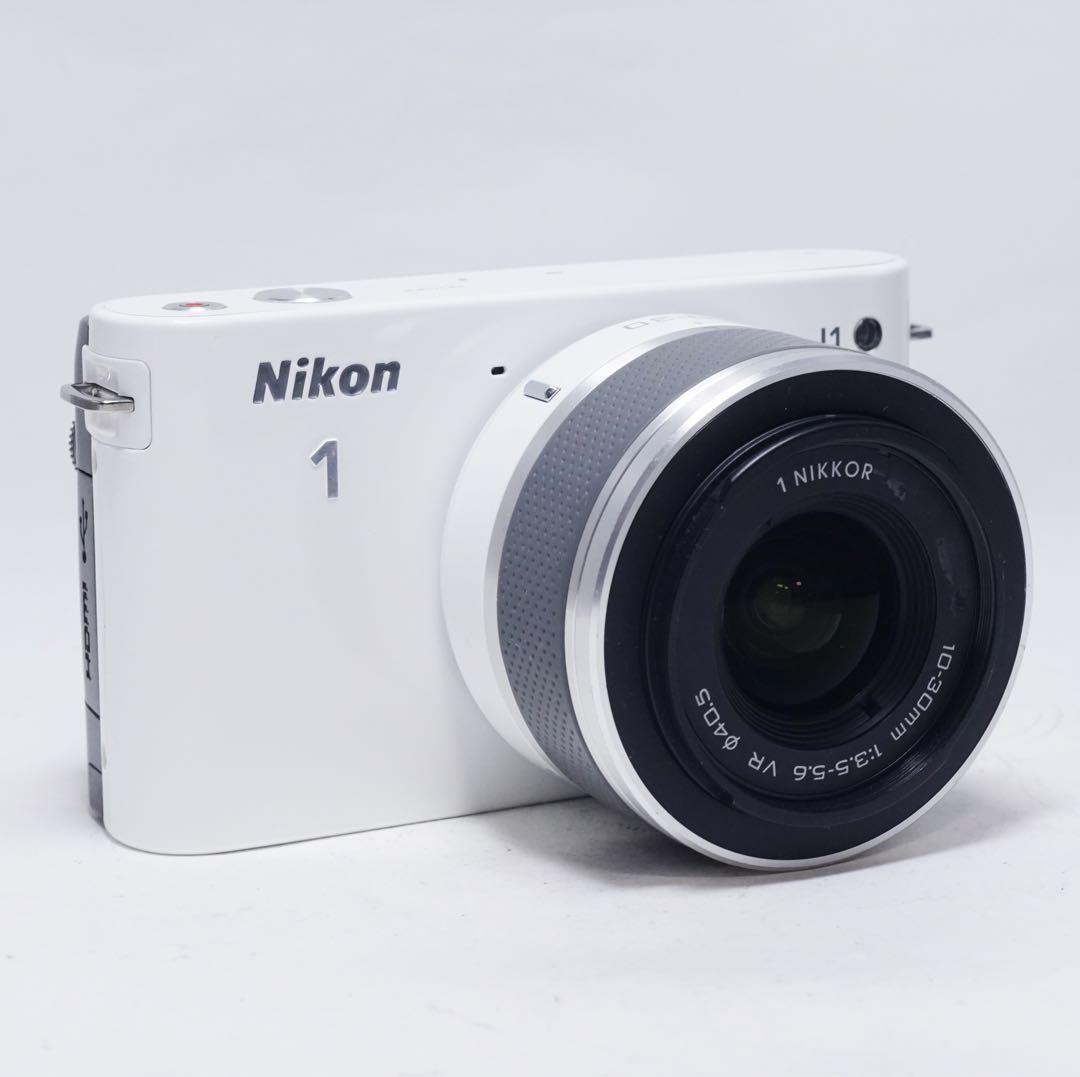 動作確認済 美品 Nikon 1 J1 10-30mm レンズセット ホワイト