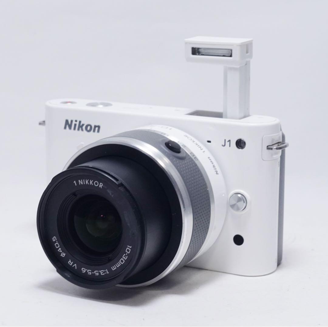 動作確認済 美品 Nikon 1 J1 10-30mm レンズセット ホワイト