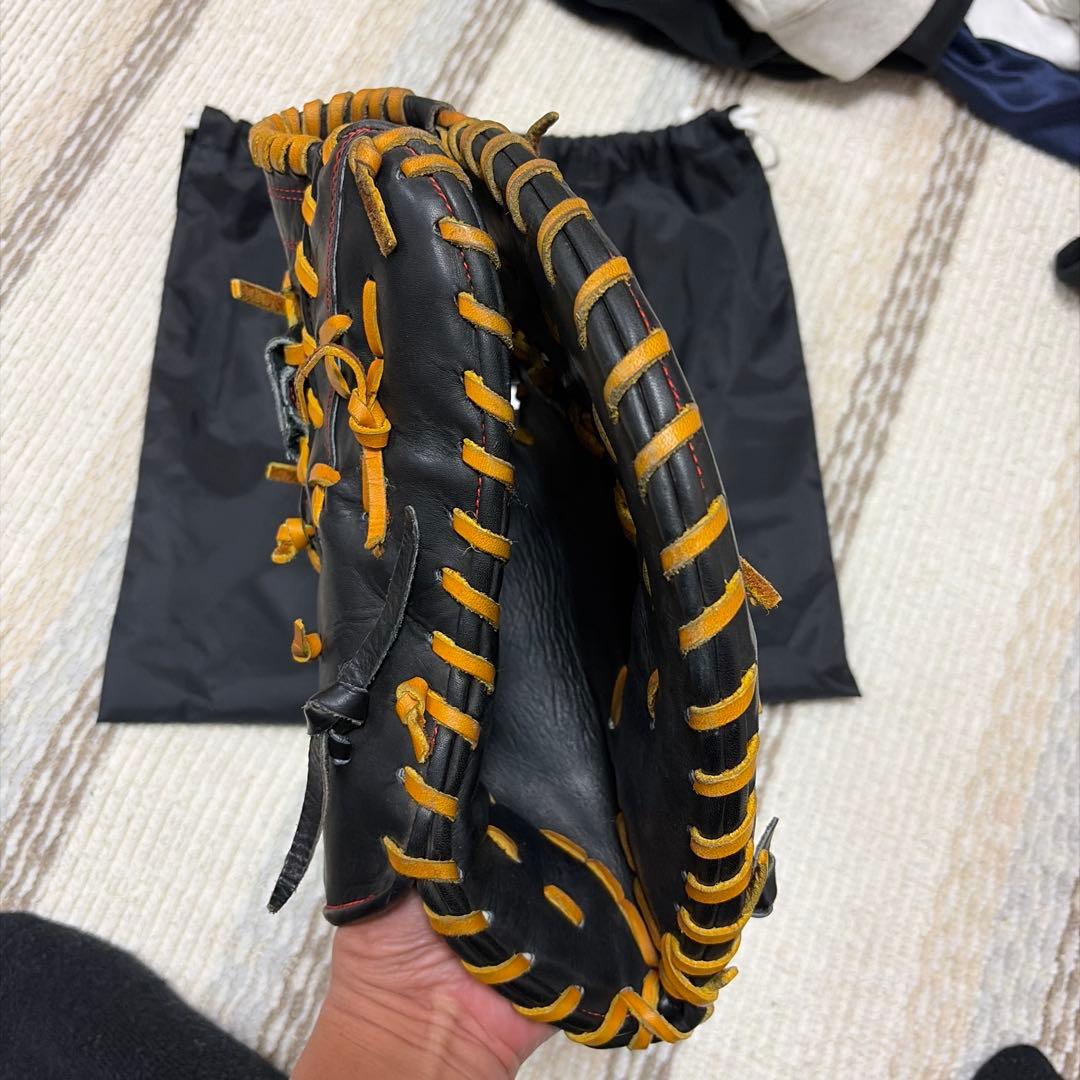 「玉澤 TAMAZAWA 硬式 ファーストミット 右投げ 黒 型良好 即戦力」