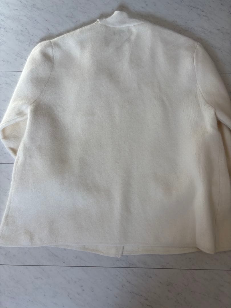 リボン付きアイボリーオーバーサイズニット新品未使用タグ付き