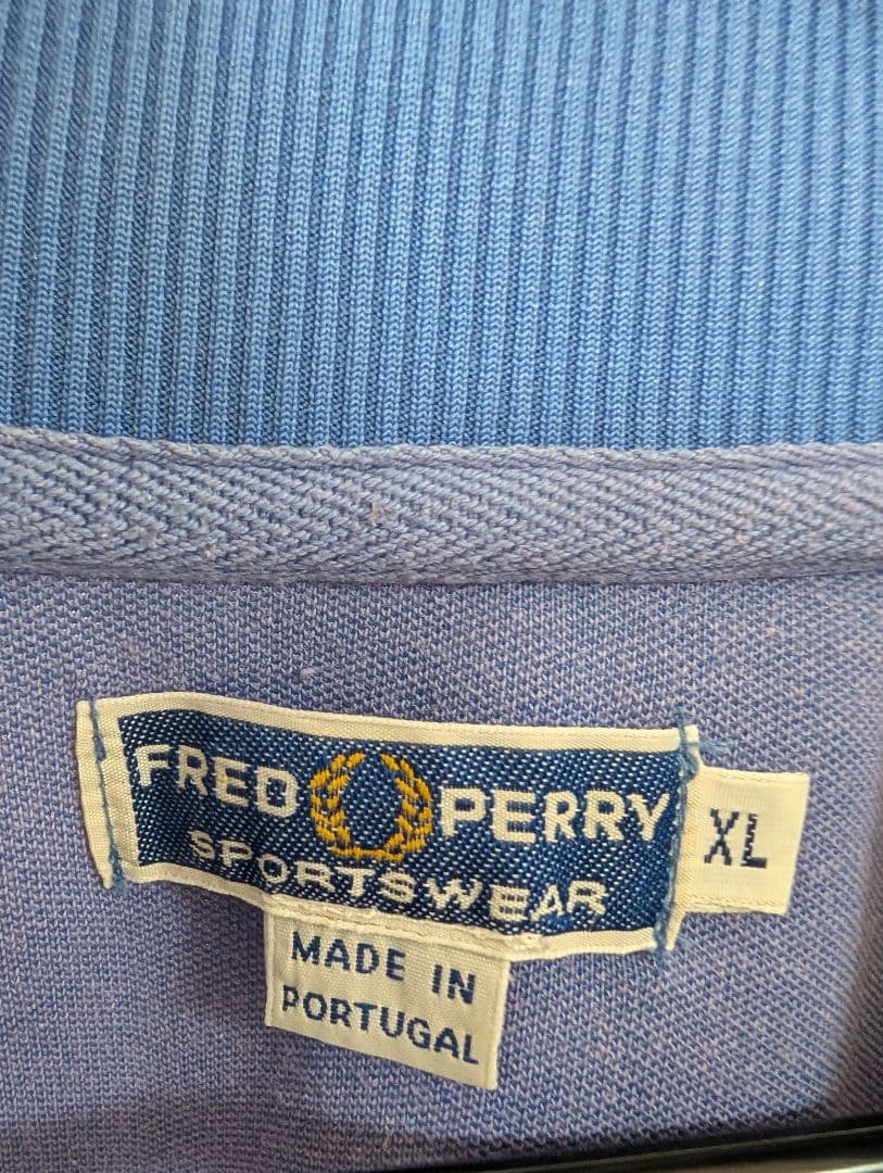 FRED PERRY ブルー ジャージ XL