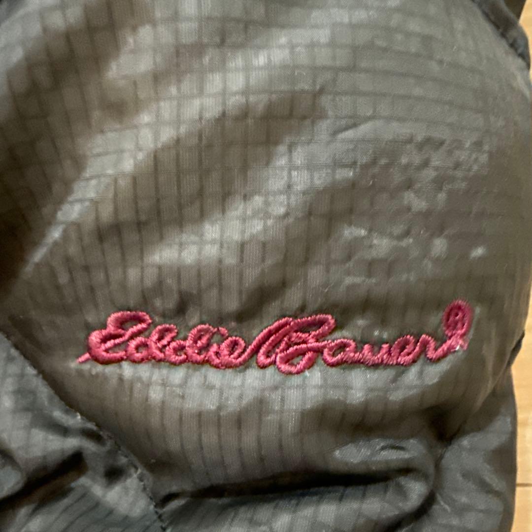 お*〜様 【Lサイズ】Eddie Bauer ダウンジャケット 袖ロゴ 800フ